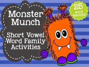 http://www.teacherspayteachers.com/Product/Monster-Munch-Word-Family-Bundle-Short-Vowel-1054516