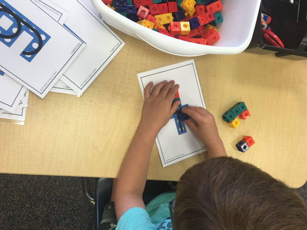 Simply Kinder Snap Cube letters